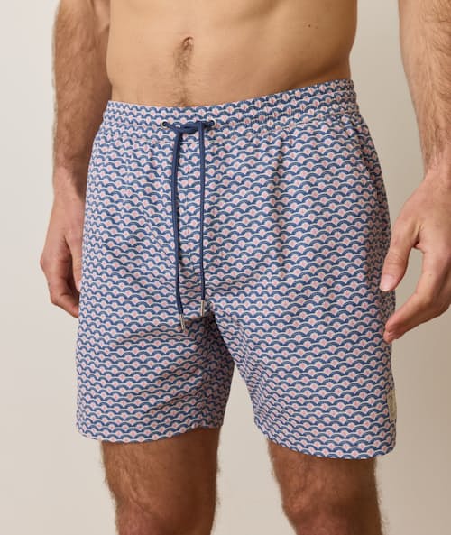 on model image of Stretch Swim Trunk - 6"