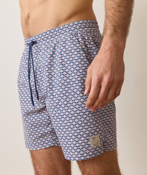 on model image of Stretch Swim Trunk - 6"