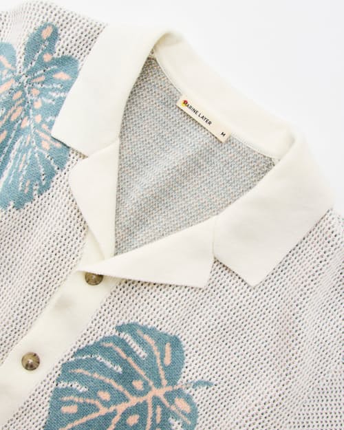 laydown detail image of Asher Sweater Resort Short Sleeve Shirt