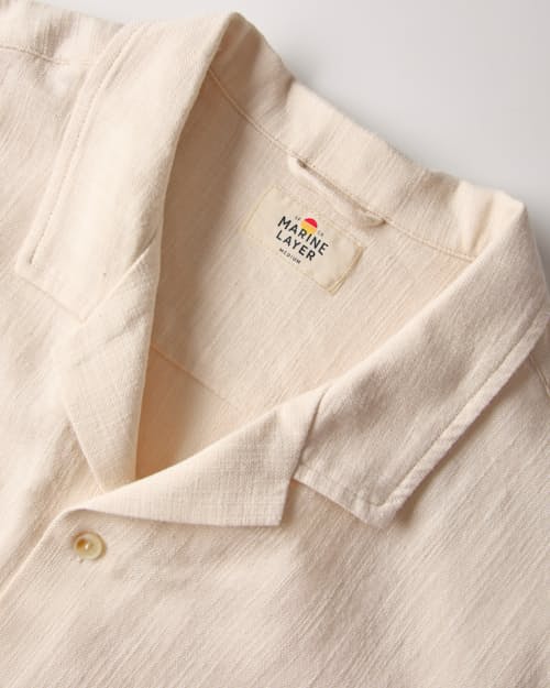 laydown detail image of Embroidered Resort Short Sleeve Shirt