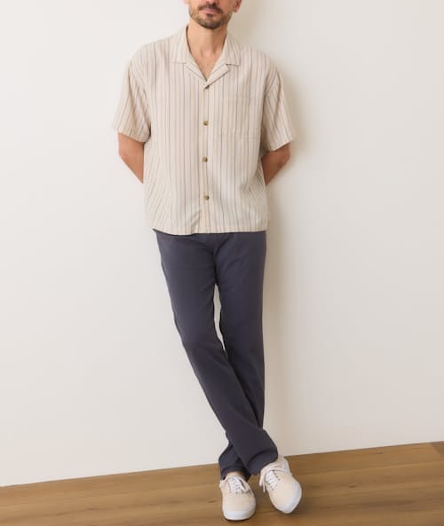 on model image of Oversized Resort Shirt