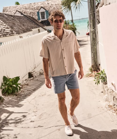 lifestyle image of Oversized Resort Shirt