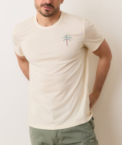 on model image of Signature Crew T-Shirt