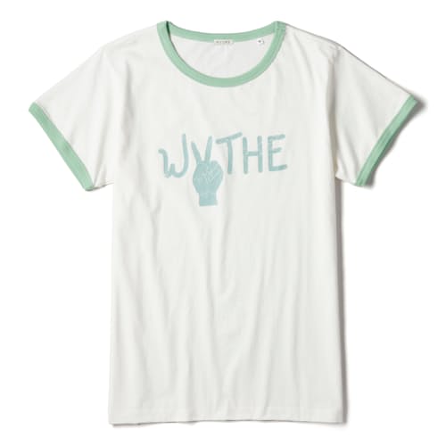 laydown image of Tubular Peace Ringer T-Shirt
