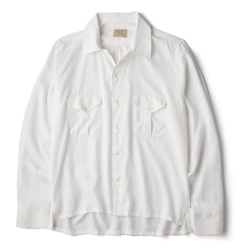 laydown image of Tencel Patio Camp Collar Shirt