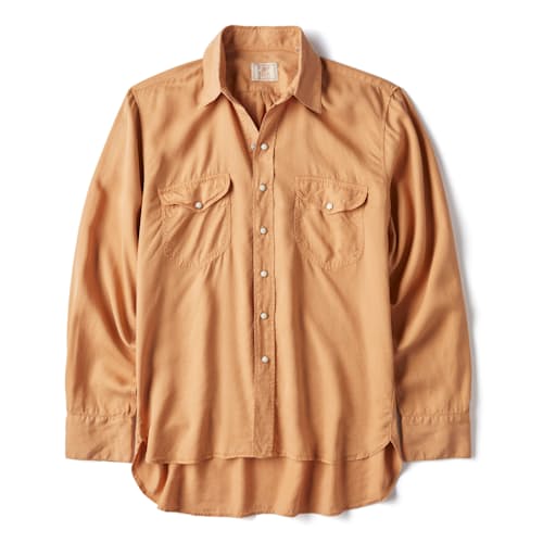laydown image of Tencel Pearlsnap Shirt