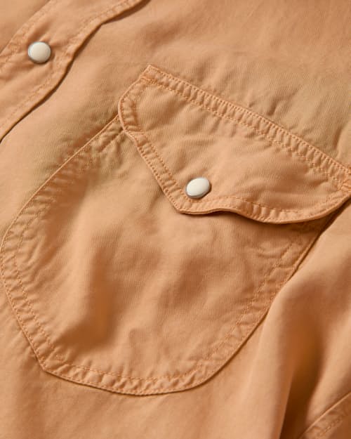 laydown detail image of Tencel Pearlsnap Shirt
