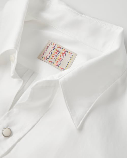 laydown detail image of Tencel Pearlsnap Shirt