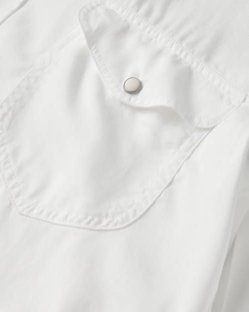 laydown detail image of Tencel Pearlsnap Shirt