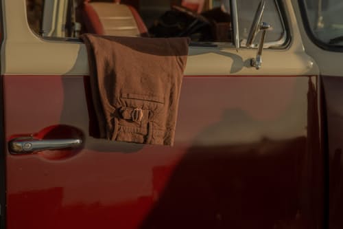 lifestyle image of Rustic Plainweave Chinos