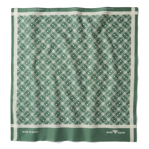 laydown image of Indigo Discharge Bandana