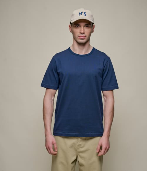 on model image of Vintage Machine Jersey T-Shirt-2M15