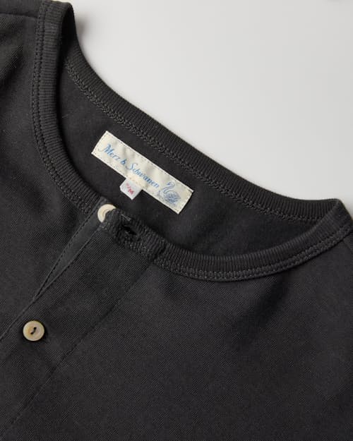 laydown detail image of Loopwheeled Long Sleeve Henley