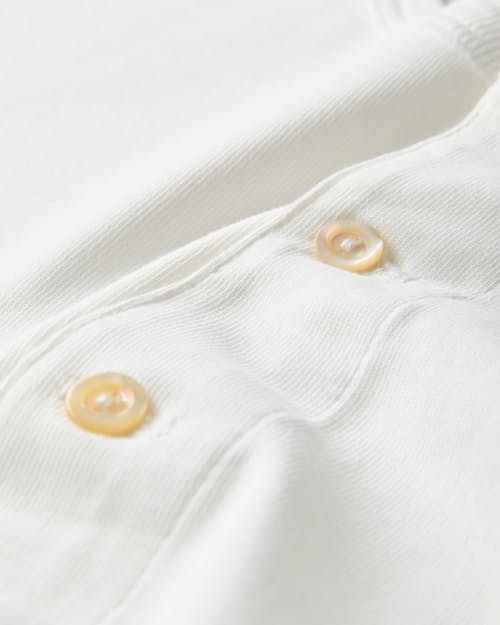 laydown detail image of Loopwheeled Long Sleeve Henley