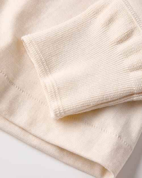 laydown detail image of Loopwheeled Long Sleeve Henley