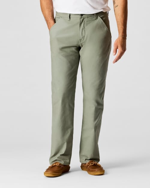 on model image of Cotton Utility Chino Pant - HB Classic