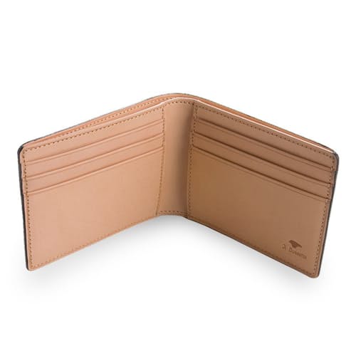 laydown image of Bi-Fold Leather Wallet