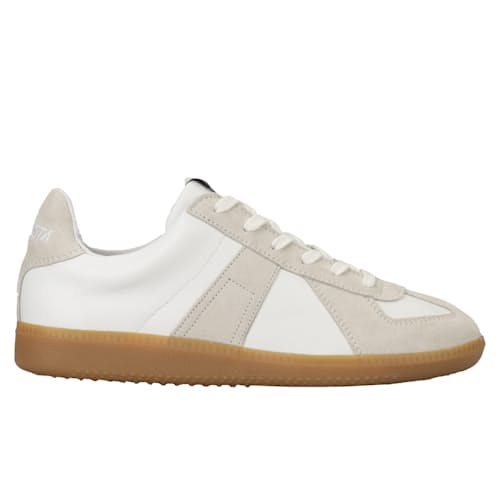 laydown image of German Athletic Trainer Leather Sneaker