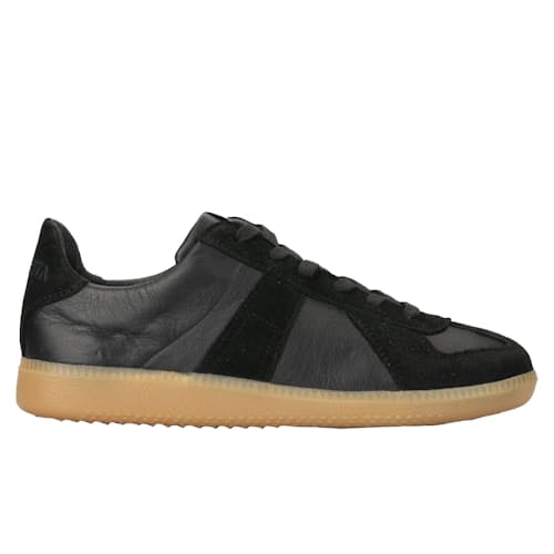 laydown image of German Athletic Trainer Leather Sneaker
