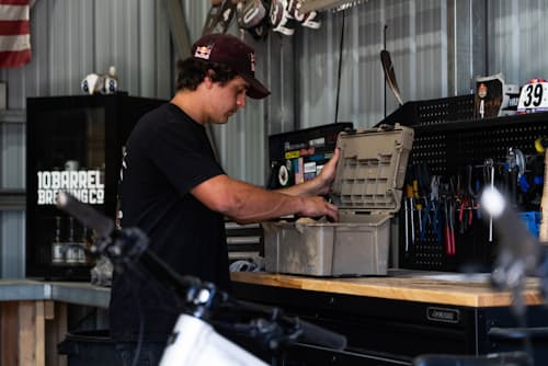 lifestyle image of D-co. Halfrack 32 Gear Case