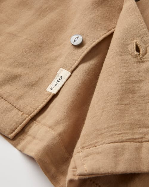 laydown detail image of The Wrench Gauze Camp Shirt