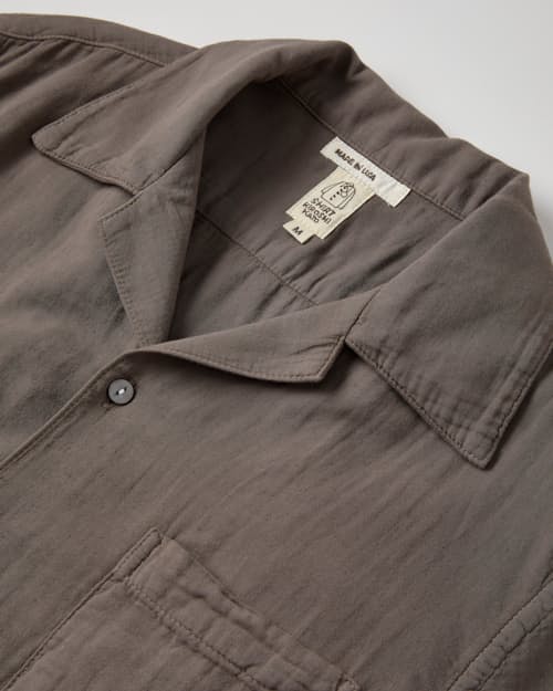 laydown detail image of The Wrench Gauze Camp Shirt