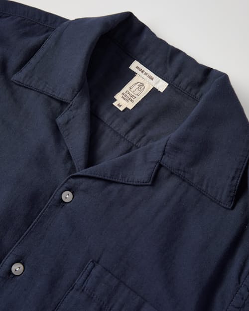 laydown detail image of The Wrench Gauze Camp Shirt