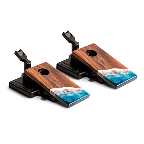 laydown image of Mini Tabletop Cornhole Game