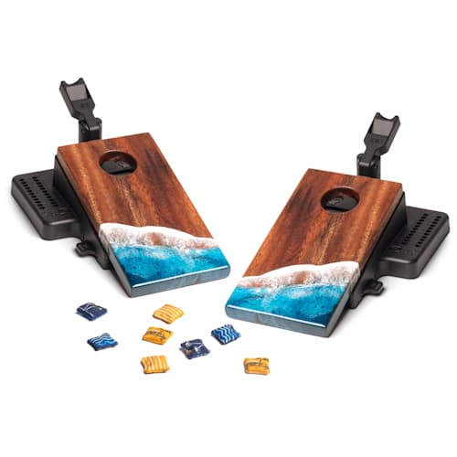 laydown image of Mini Tabletop Cornhole Game