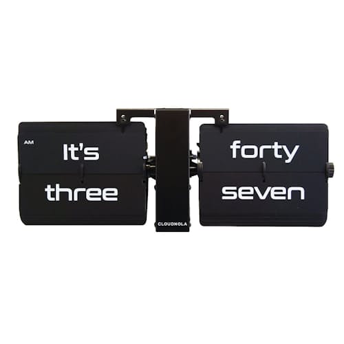 laydown image of Flipping Out Text Wall and Tabletop Flip Clock