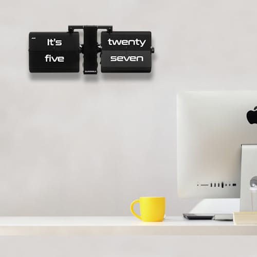 lifestyle image of Flipping Out Text Wall and Tabletop Flip Clock