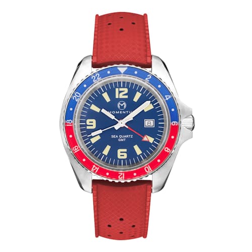 laydown image of Sea Quartz 30 GMT Watch