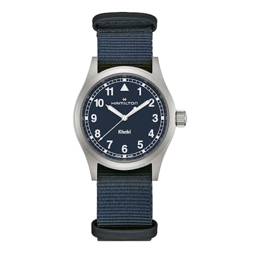 laydown image of Khaki Field Quartz 38mm Field Watch