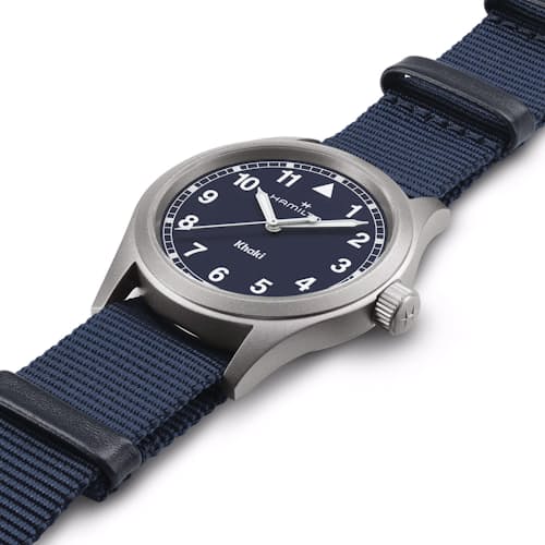 laydown detail image of Khaki Field Quartz 38mm Field Watch