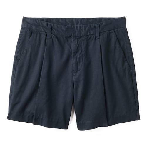 laydown image of Twill Pleated Shorts