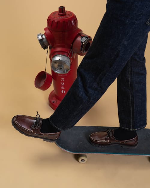 lifestyle image of Malo Boat Shoe