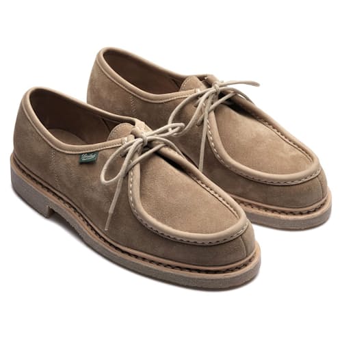 laydown image of Micka Suede Derby