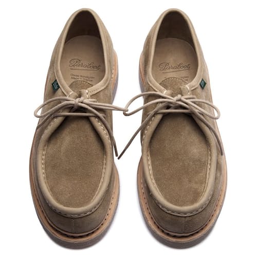 laydown image of Micka Suede Derby