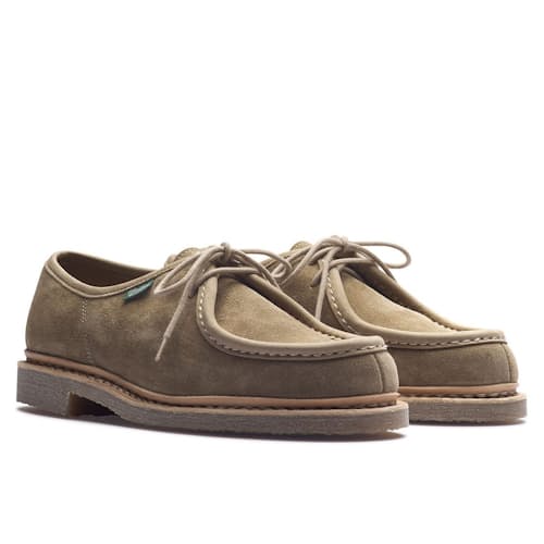 laydown image of Micka Suede Derby