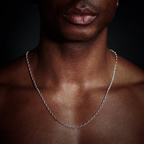 on model image of Rolo Necklace
