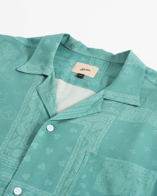 laydown detail image of Beach Camp Collar Short Sleeve Shirt