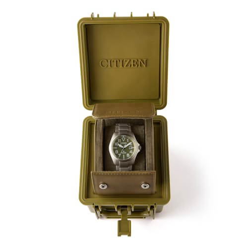 laydown image of Huckberry x Citizen Promaster Tough Watch