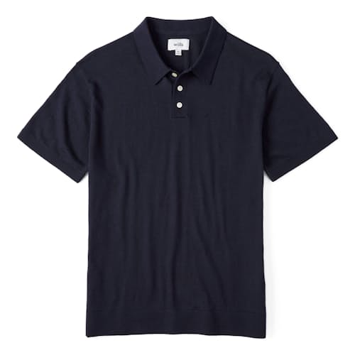 laydown image of Cotton Cashmere Sweater Polo