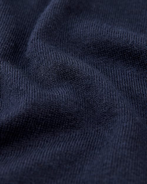 laydown detail image of Cotton Cashmere Sweater Polo