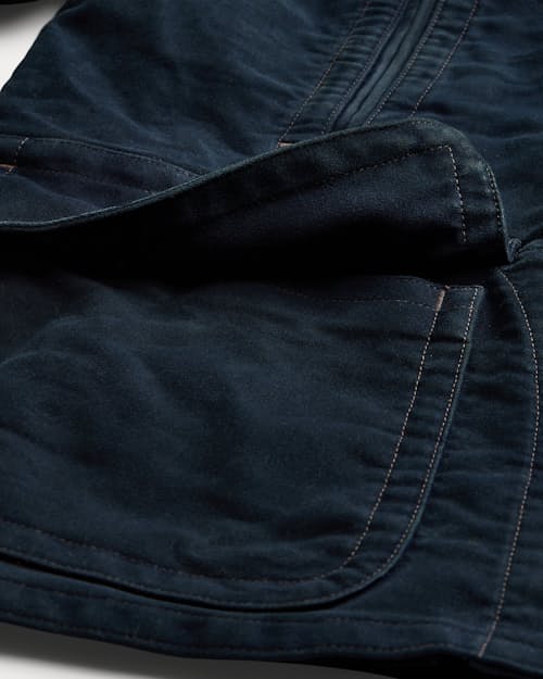 laydown detail image of Jackson Cotton Moleskin Peacoat
