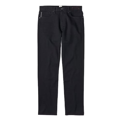 laydown image of The Hammer Straight Stretch Selvedge Denim Jeans