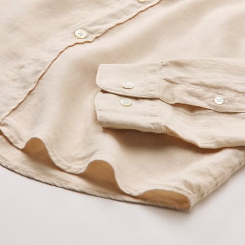 laydown detail image of Classic Linen Summer Shirt