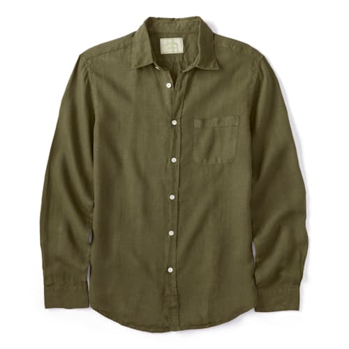 laydown image of Classic Linen Summer Shirt