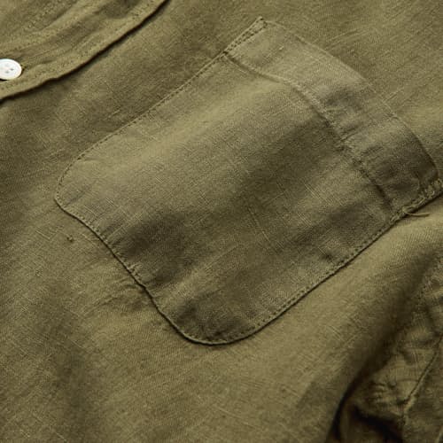 laydown detail image of Classic Linen Summer Shirt