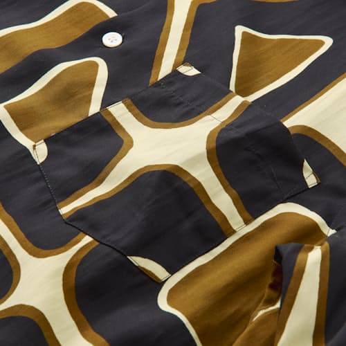 laydown detail image of Opum Tencel Camp Collar Shirt